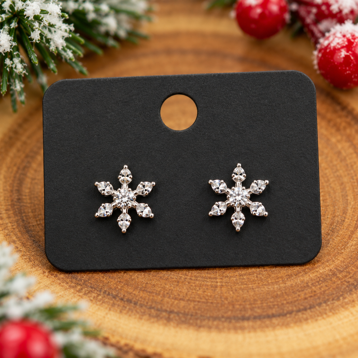 Snowflake earrings Belle Box