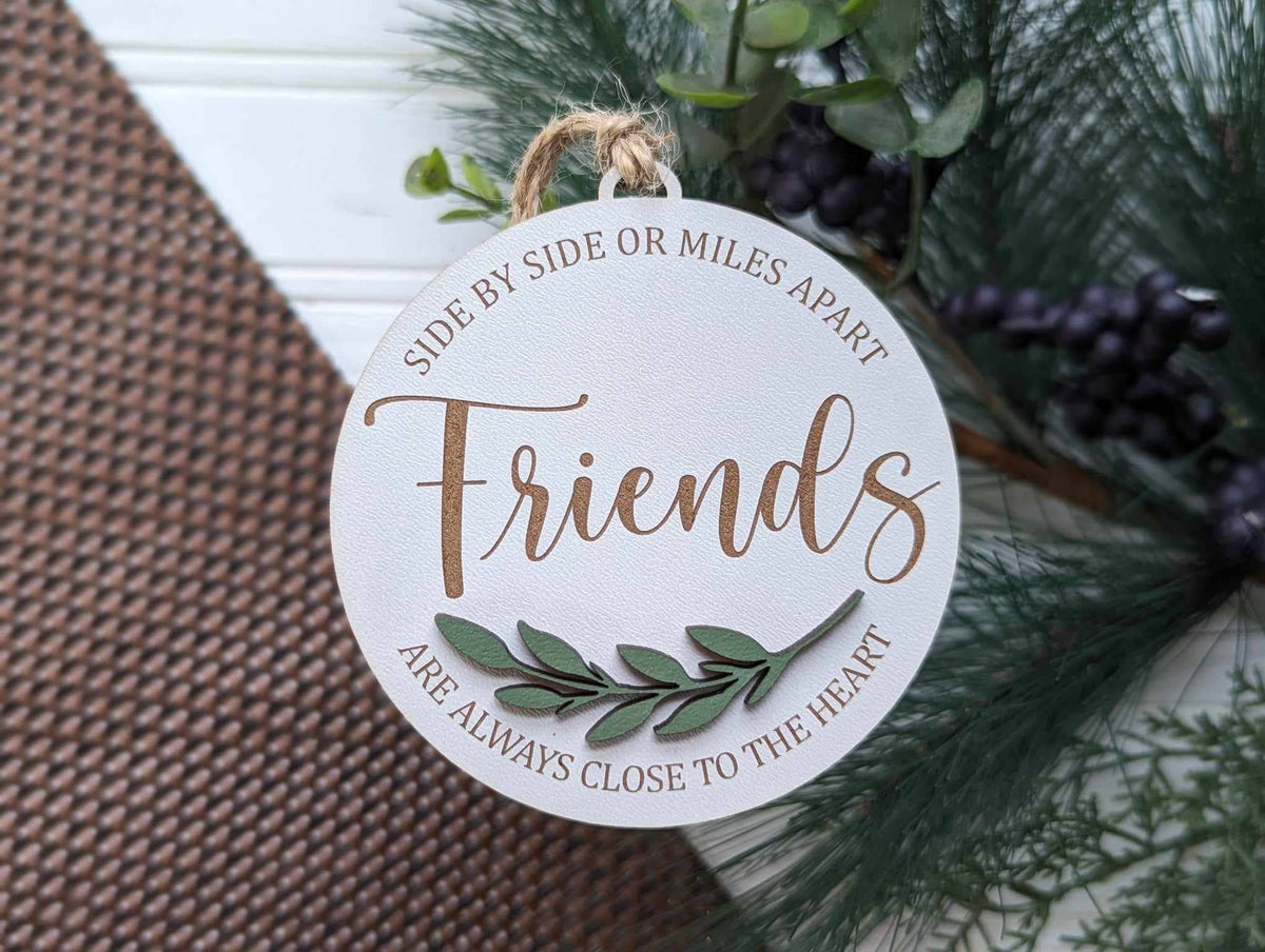 SIDE BY SIDE FRIENDSHIP ORNAMENT