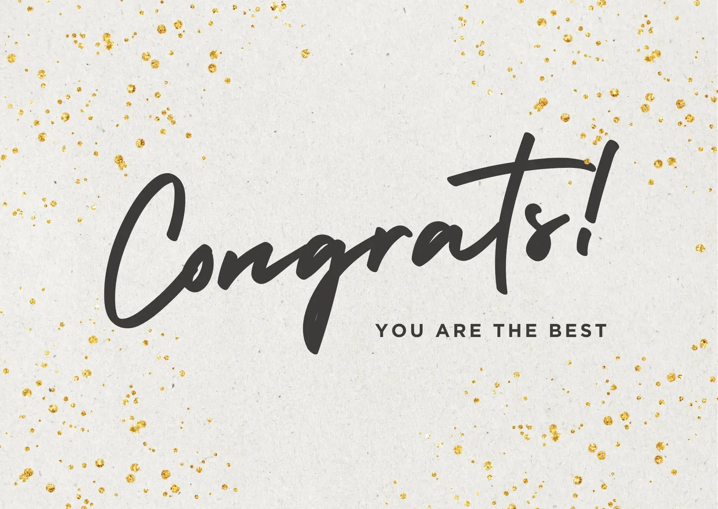 "Congrats!" card - gold My Store