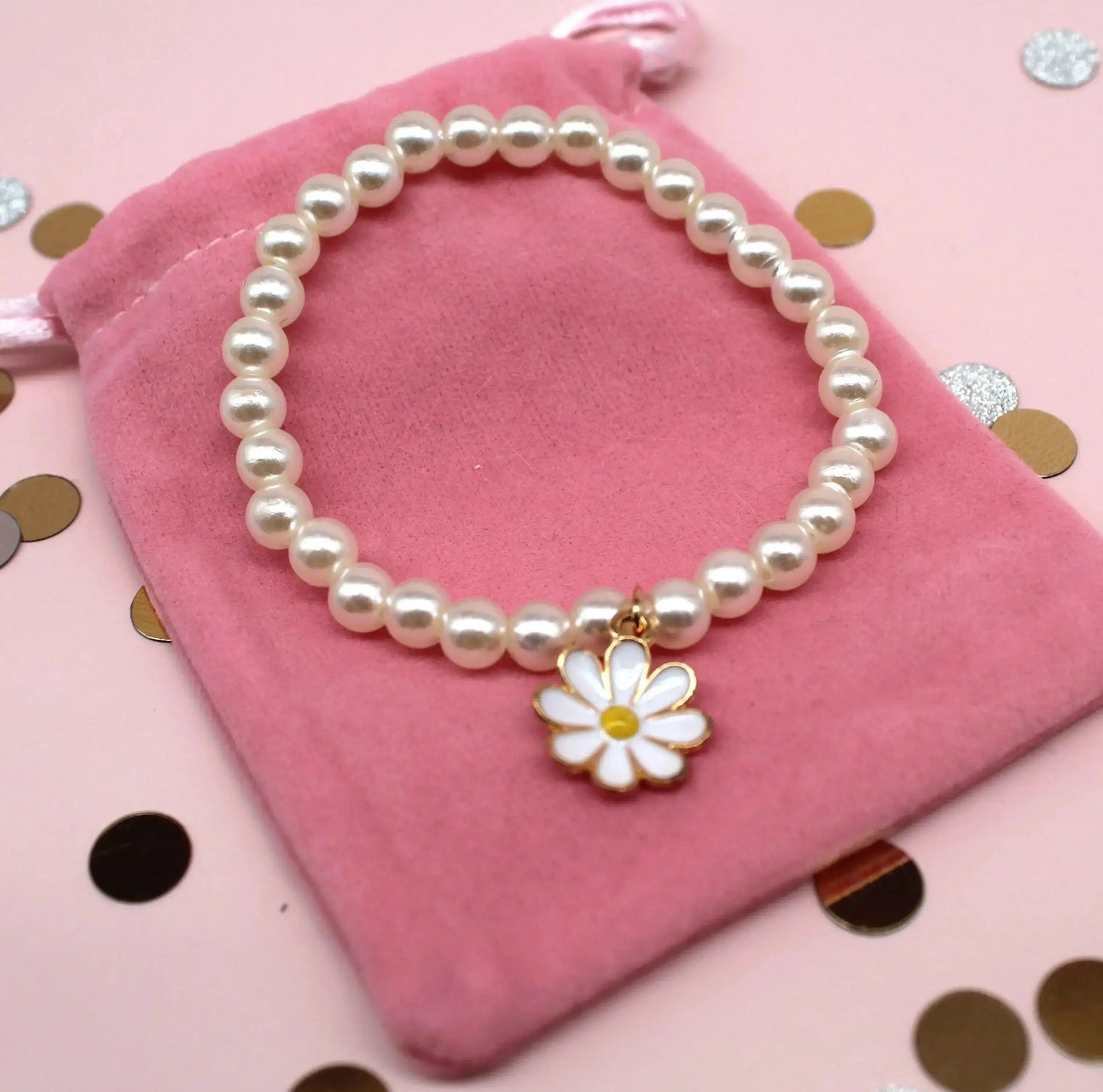 Daisy charm bracelet My Store