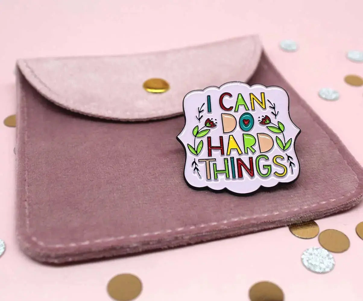 "I can do hard things" pin Belle Box