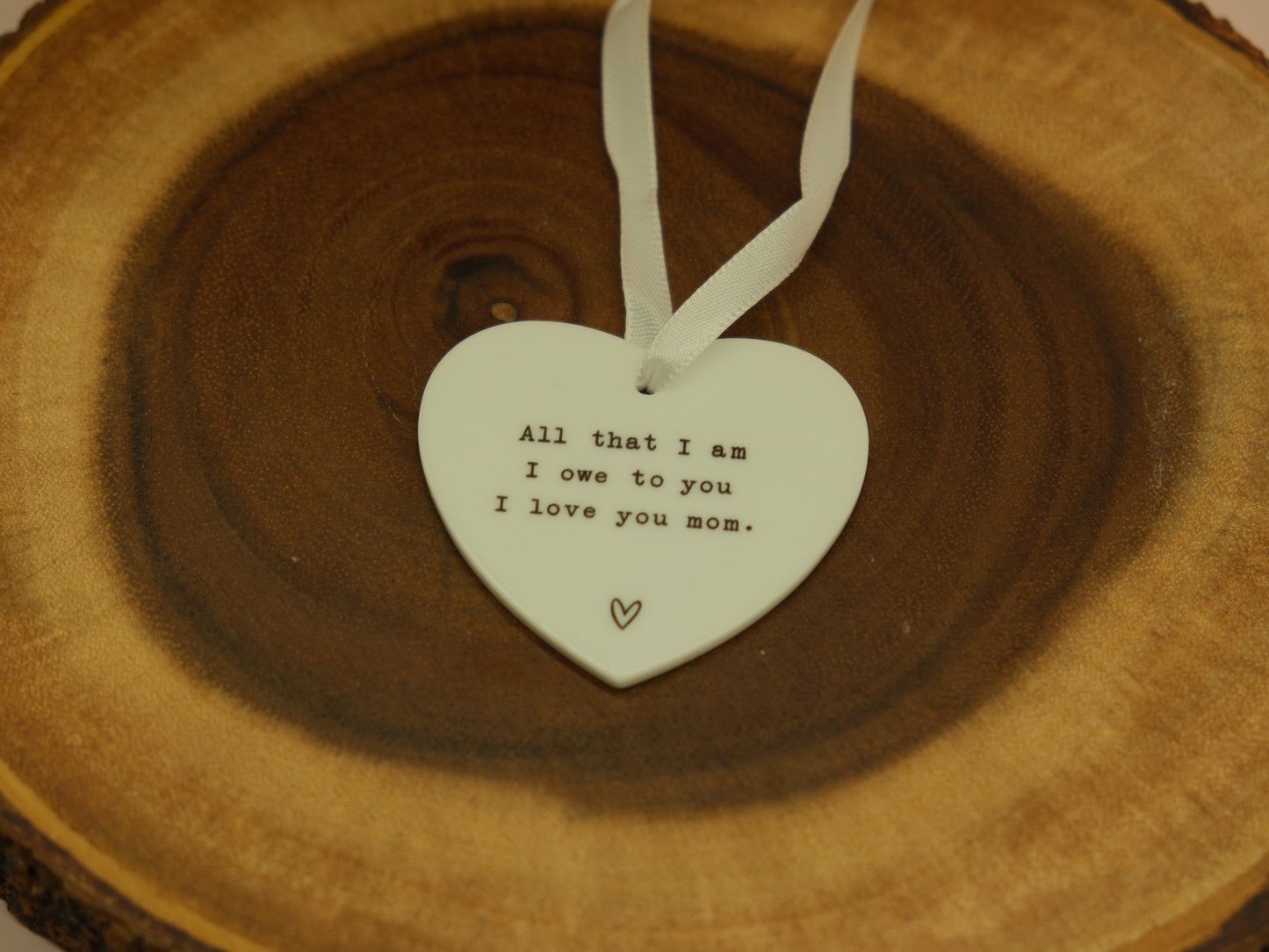 “I love you Mom" keepsake