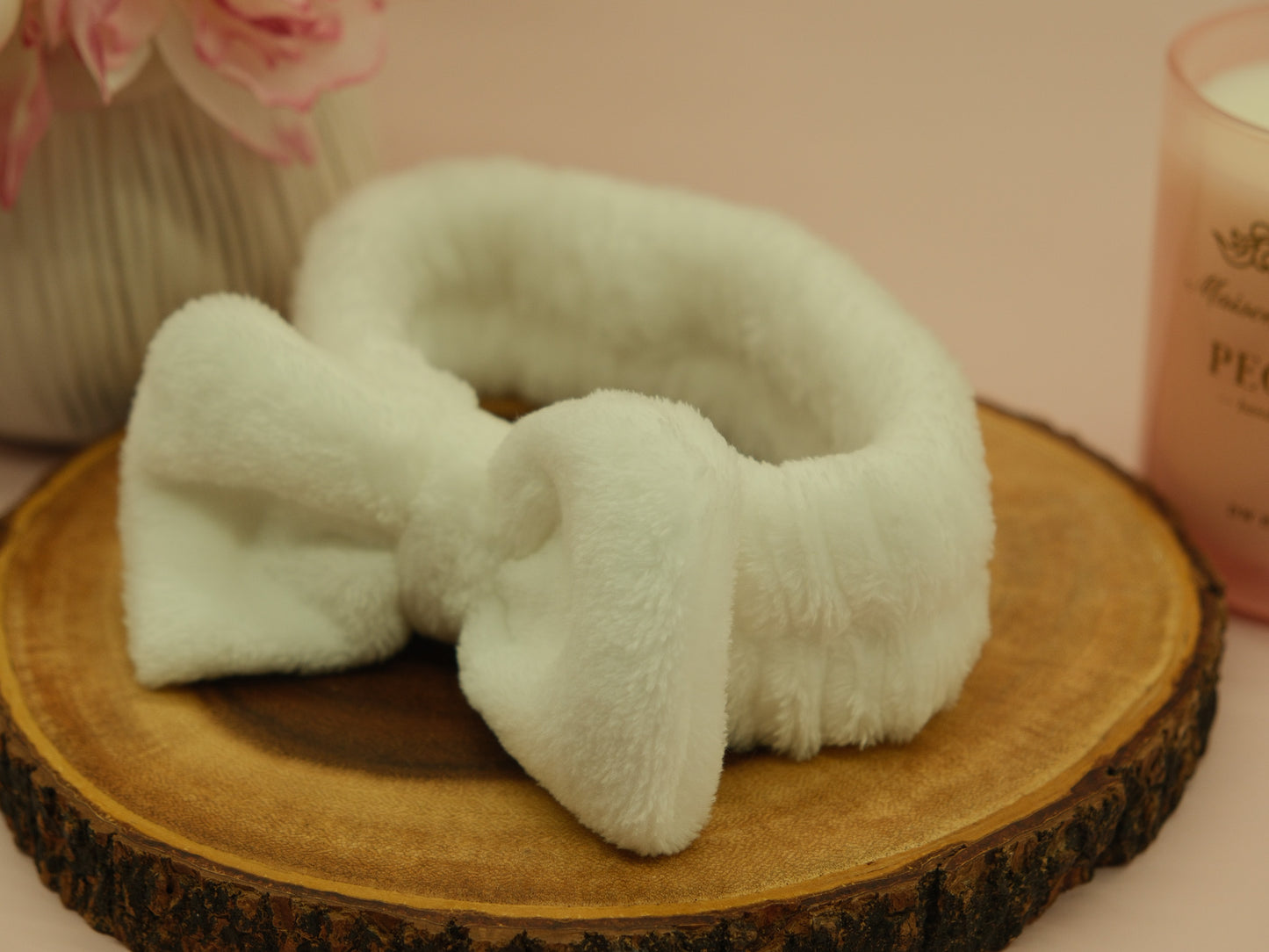 White spa headband