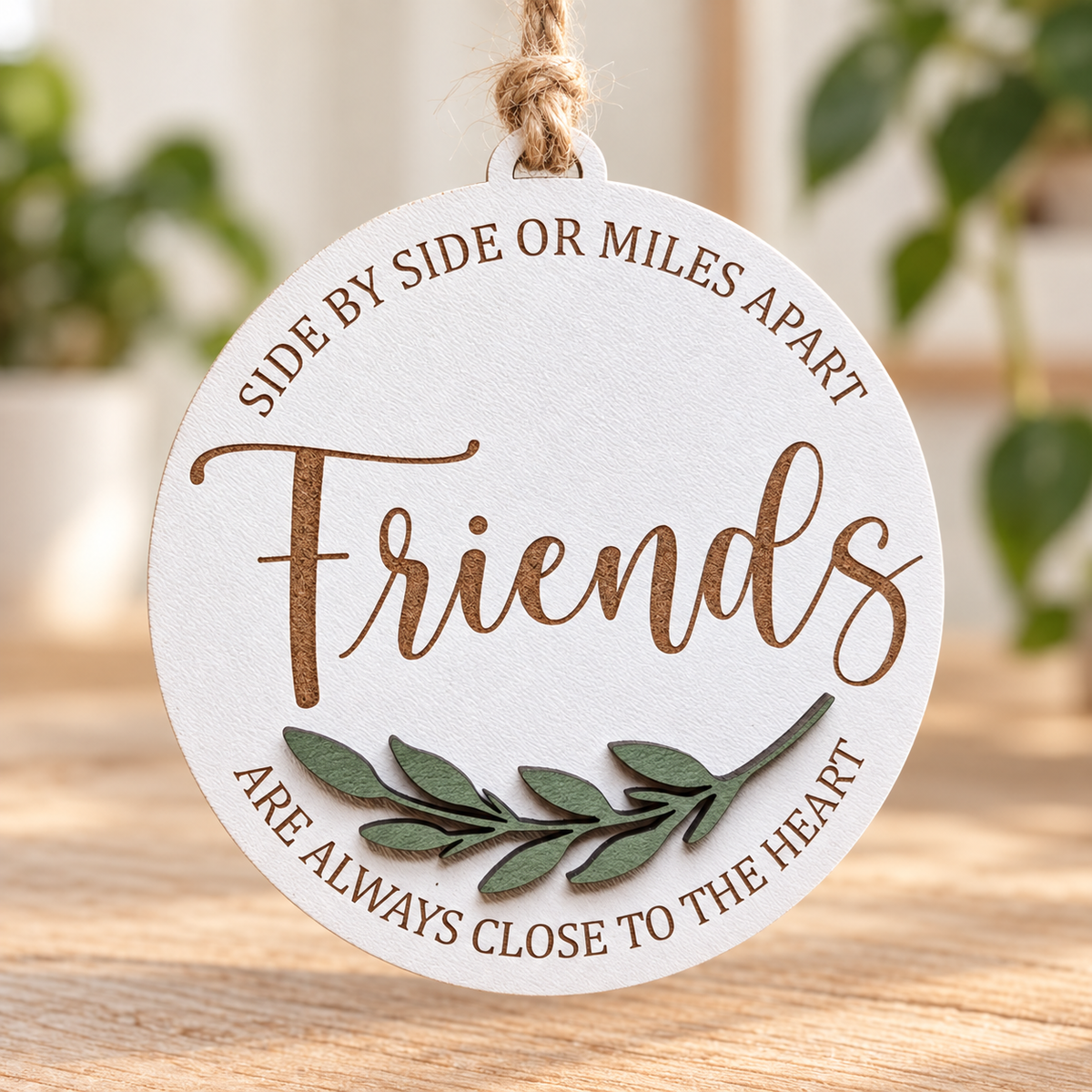 "Side by side or miles apart" Friends keepsake Belle Box