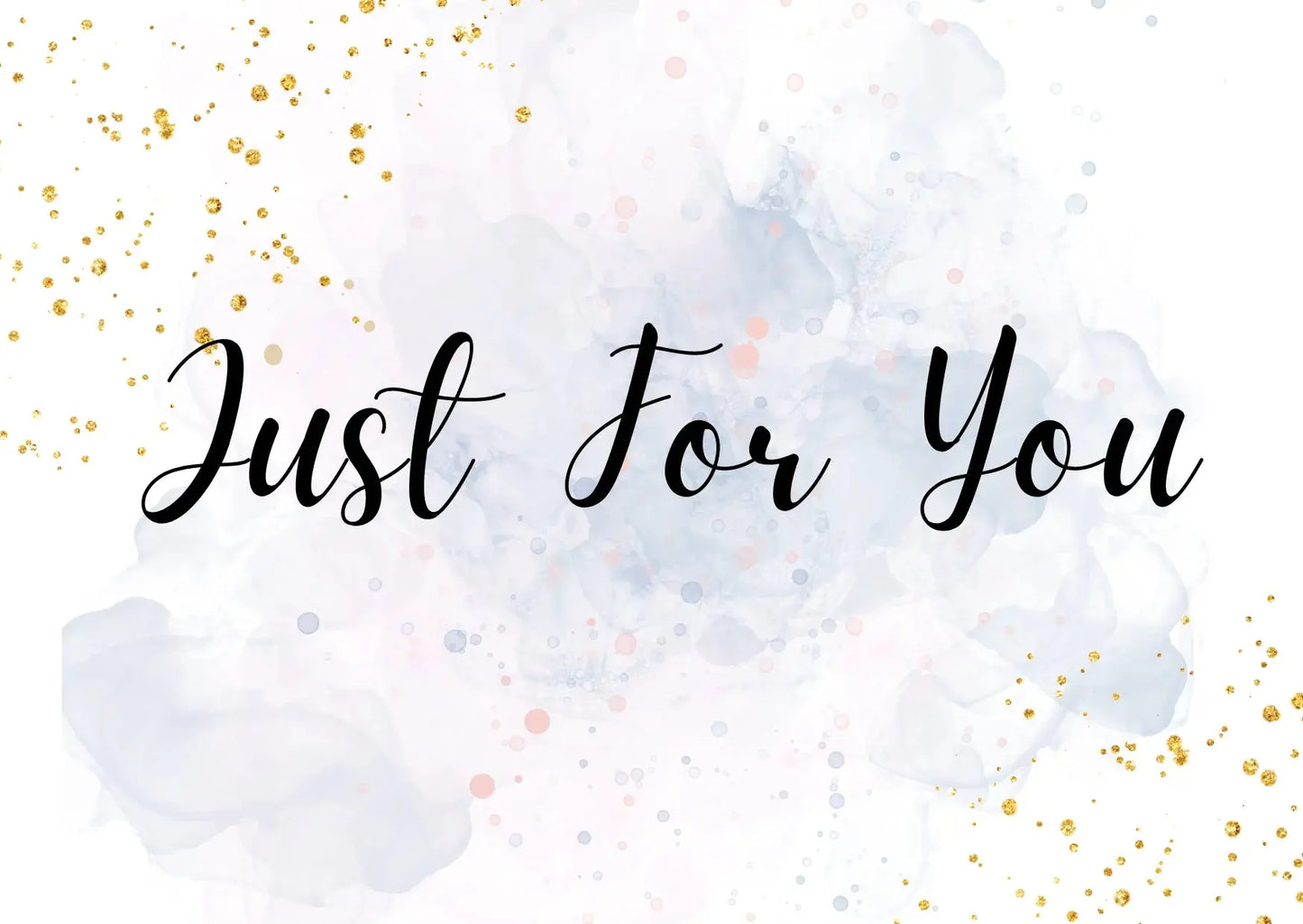 "Just for you" card - pink My Store