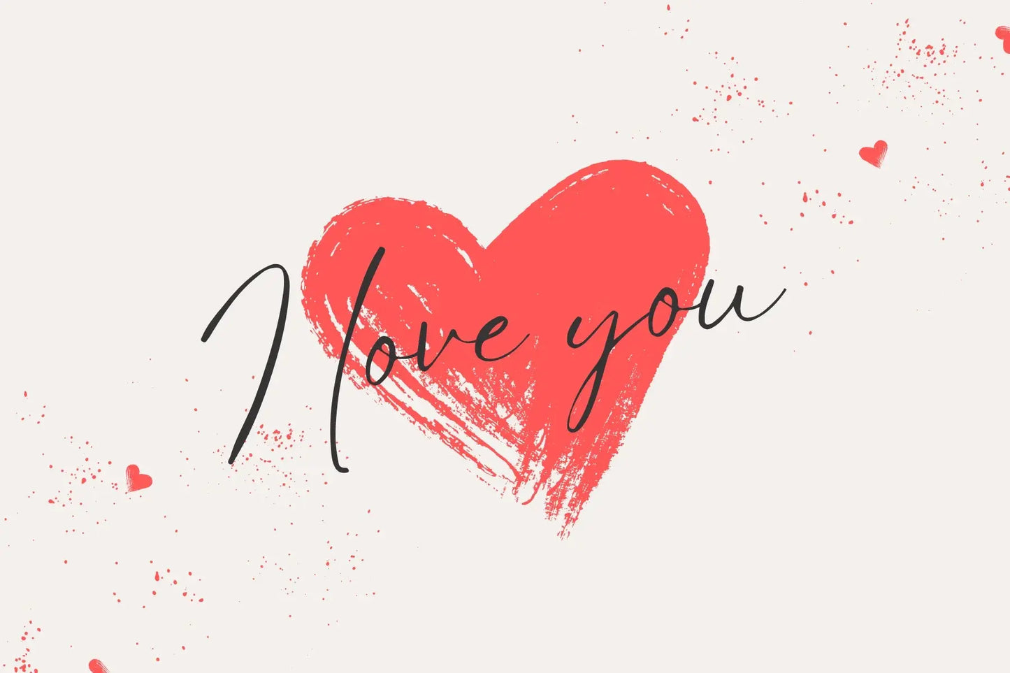 "I love you" card My Store