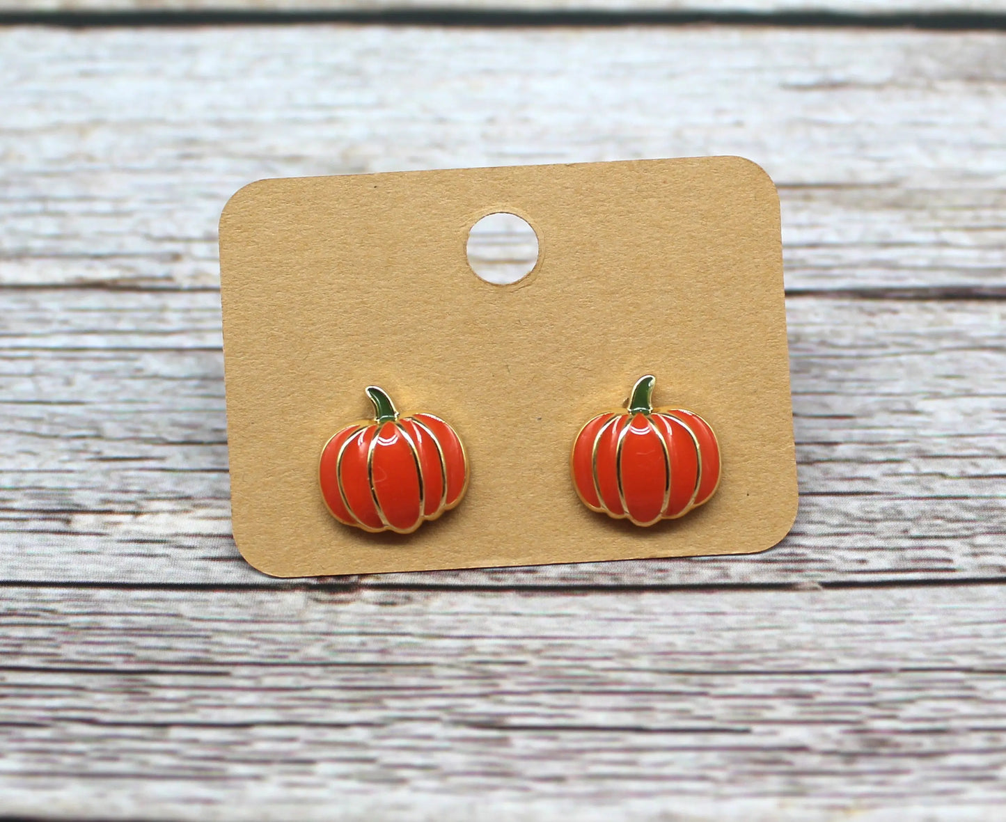 Pumpkin earrings Belle Box