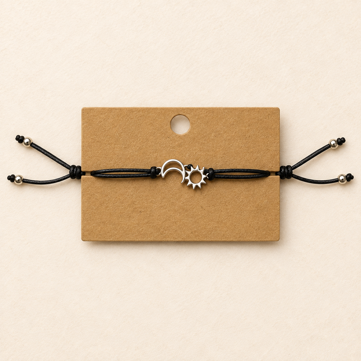 Moon and Stars leather bracelet Belle Box