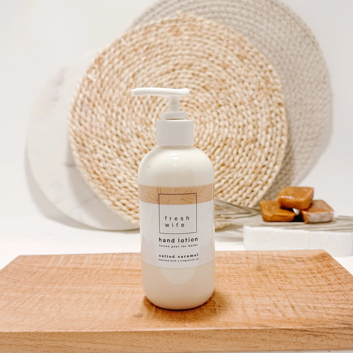 Salted Caramel Hand Lotion - travel size The Fresh Wife Soap Company