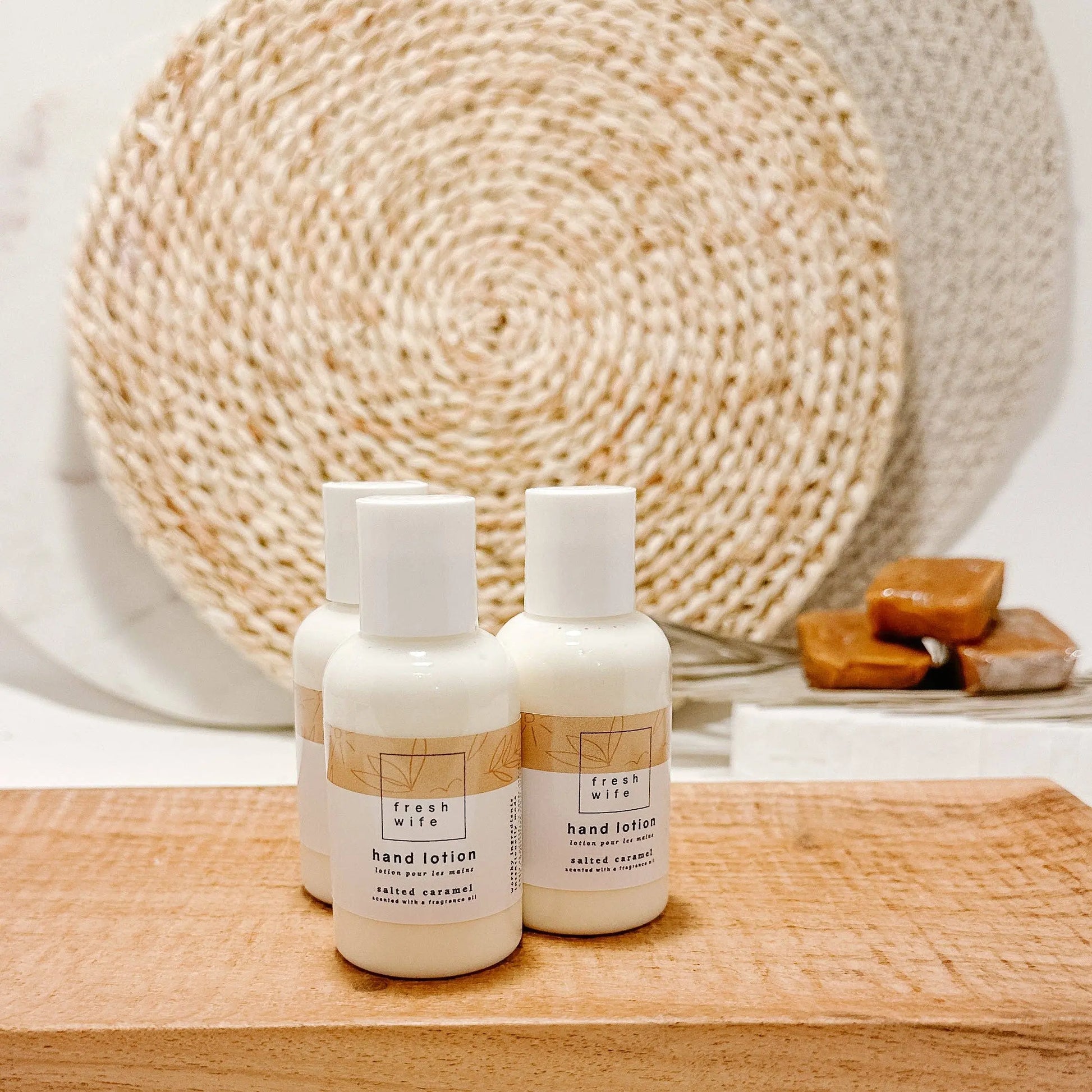 Salted Caramel Hand Lotion - travel size The Fresh Wife Soap Company