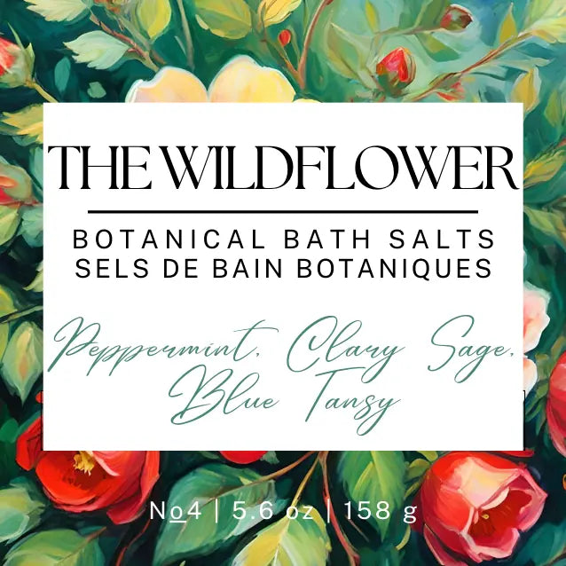 The Wildflower Botanical Bath Salts | Bottle Blooming Wild Botanicals