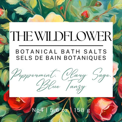The Wildflower Botanical Bath Salts | Bottle Blooming Wild Botanicals