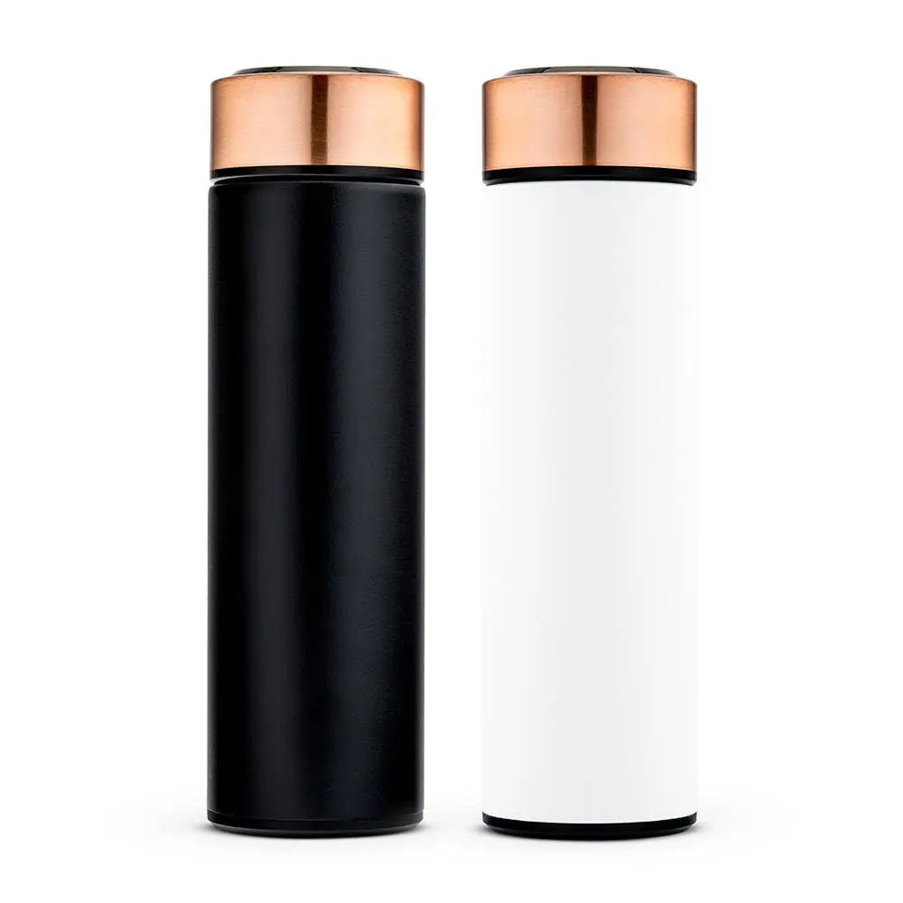 Stainless Steel cylinder travel bottle - black - by Weddingstar Inc Weddingstar Inc.
