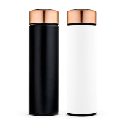 Stainless Steel cylinder travel bottle - black - by Weddingstar Inc Weddingstar Inc.