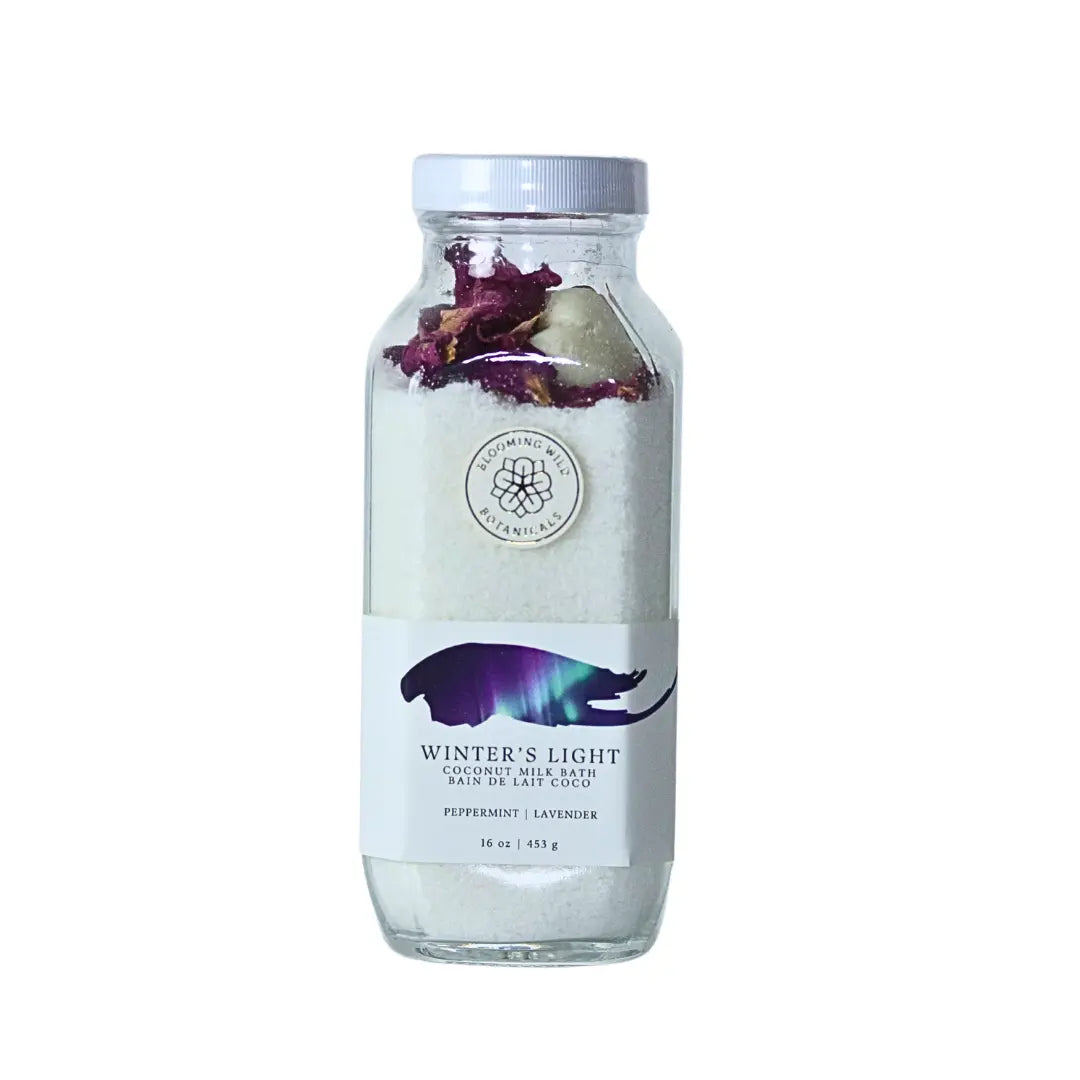 Winter's Light Epsom Salt Soak Bottle | Eucalyptus Mint Blooming Wild Botanicals
