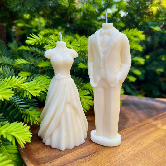 Bride and Groom Wedding Candles