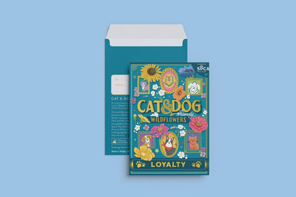 Seed Packet - Cat & Dog Wildflowers (Loyalty) - Gold Foil