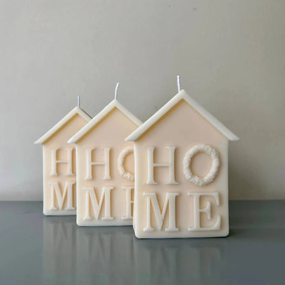 Christmas House Candle Lelik Craft Design