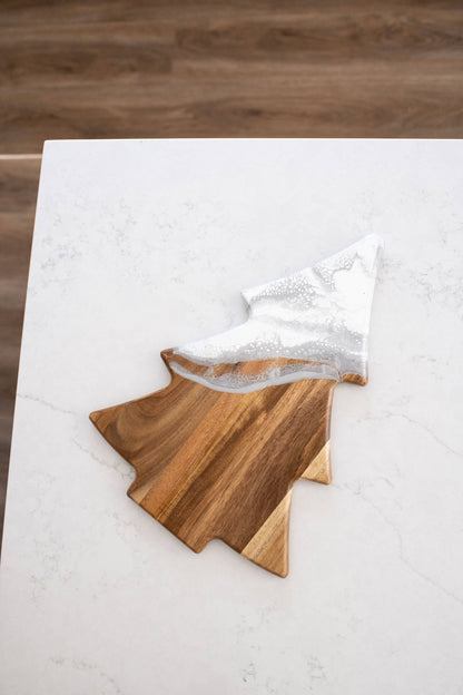 NEW!! Christmas Tree Resin Charcuterie Board - NO TARIFFS!