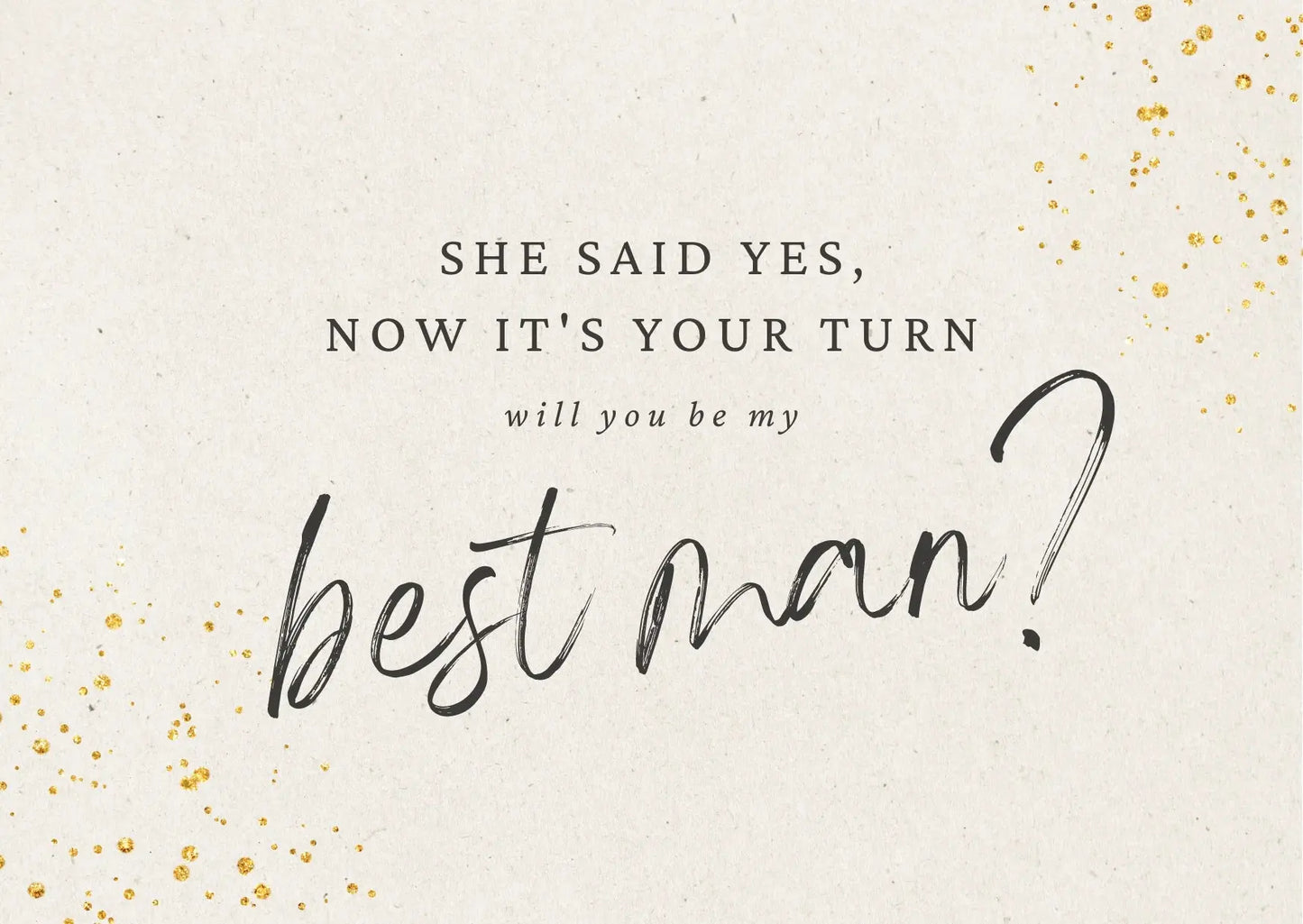 "Will you be my best man?" card My Store
