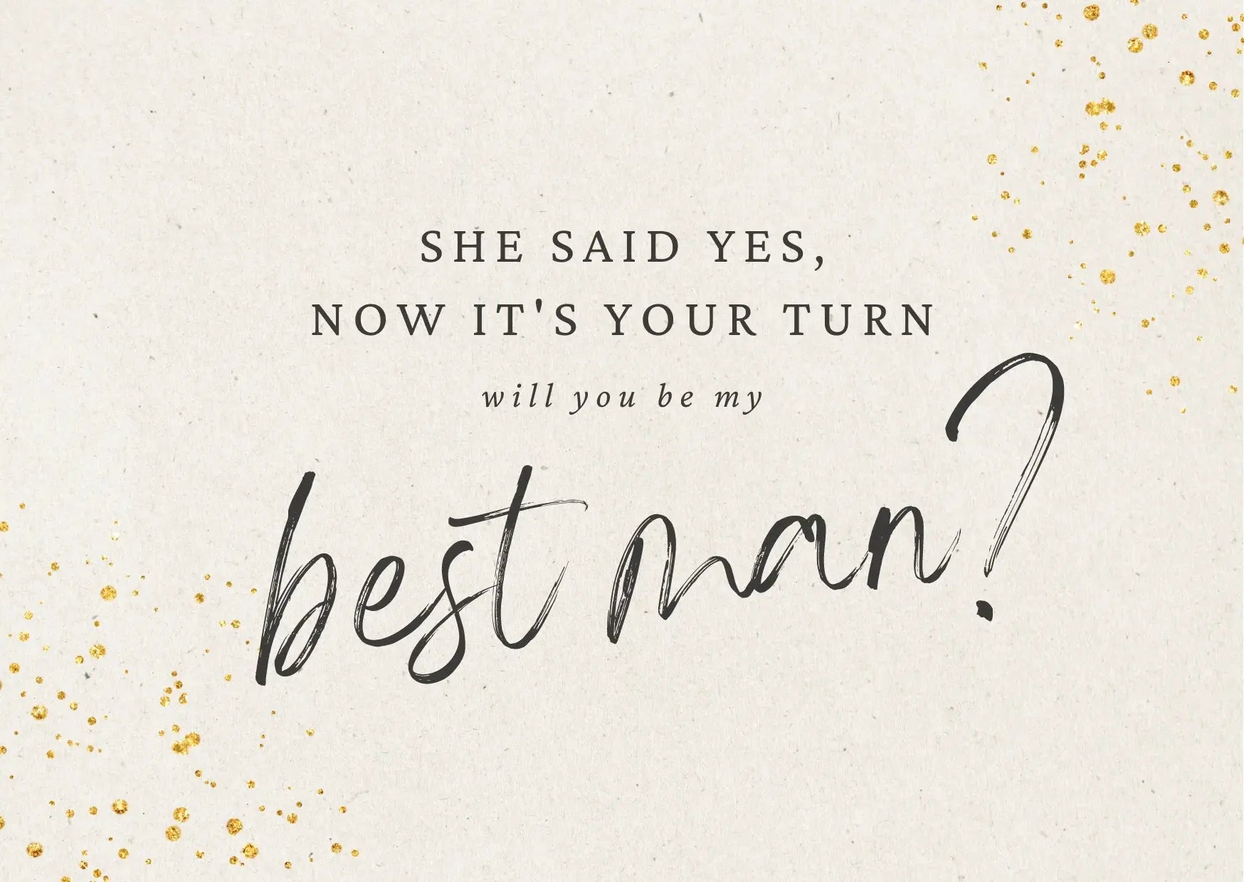 "Will you be my best man?" card My Store
