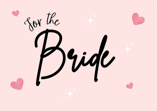 "For the Bride" card My Store