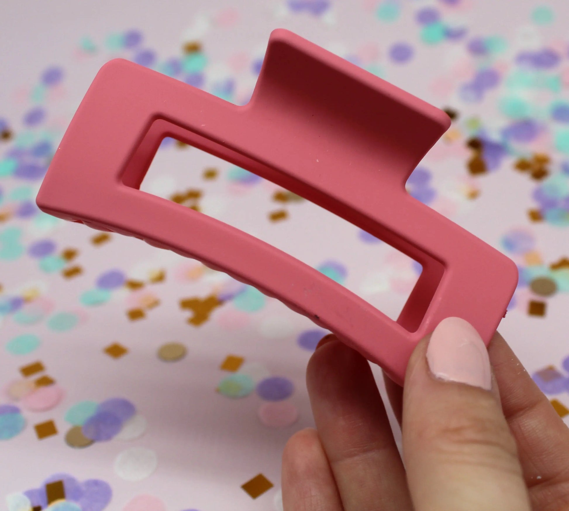 Dark pink hair claw - large My Store