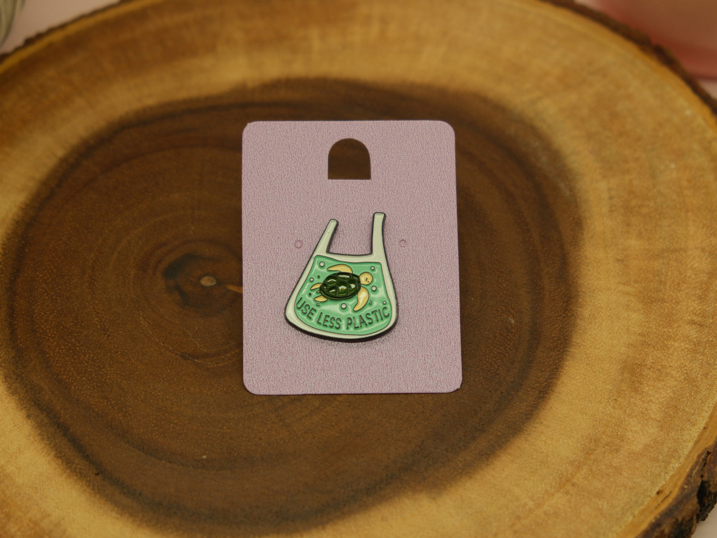 Use less plastic pin