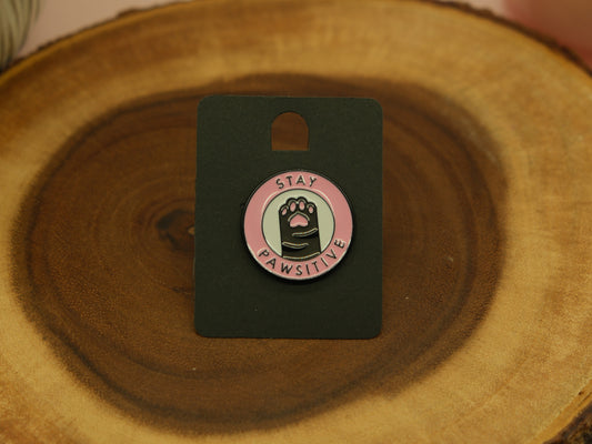 Stay Pawsitive pin
