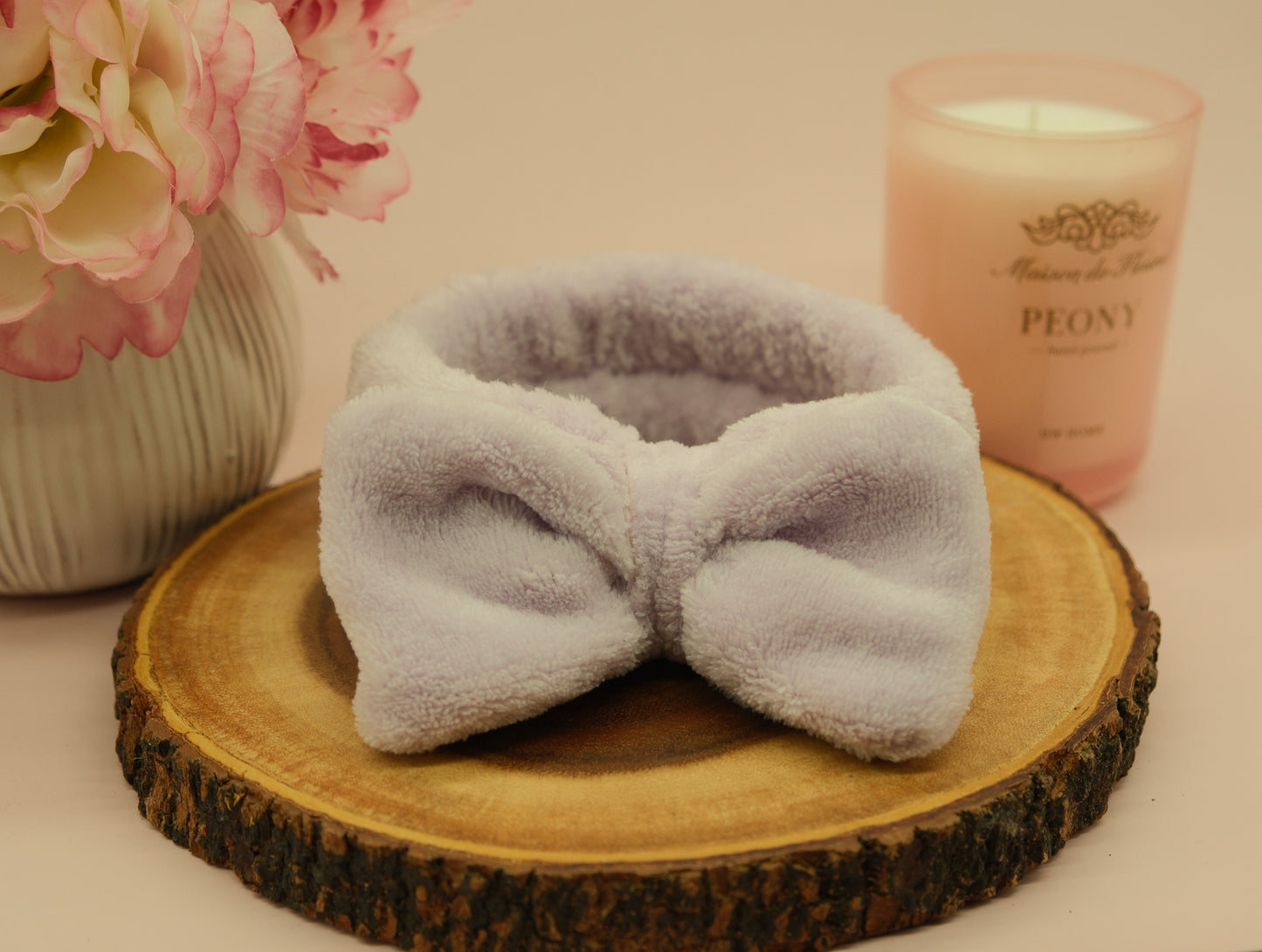 Purple spa headband