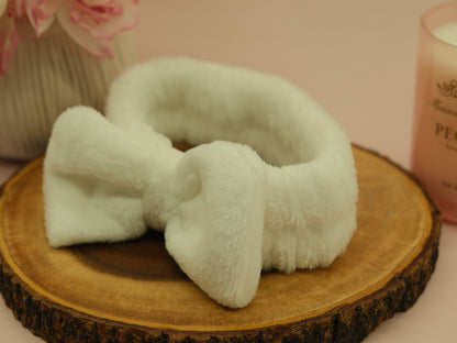 White spa headband