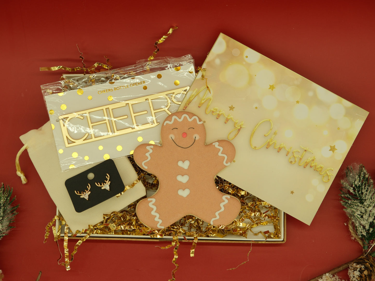 Christmas with Gingerbread Man cookie (3 items)