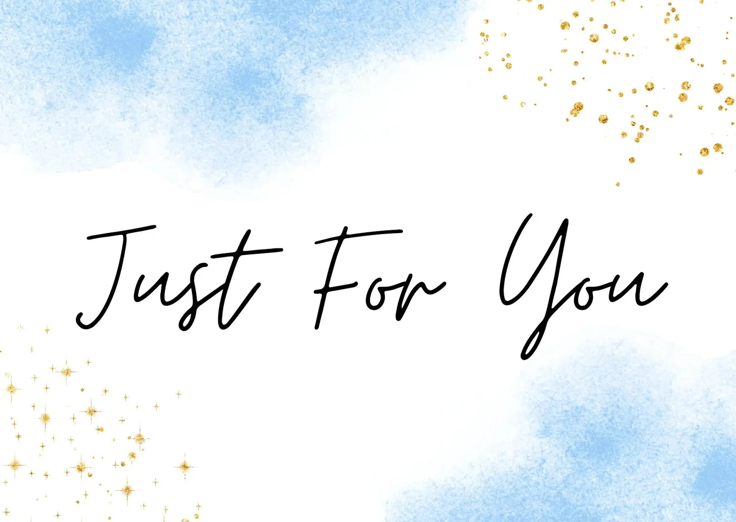 "Just for you" card - blue My Store