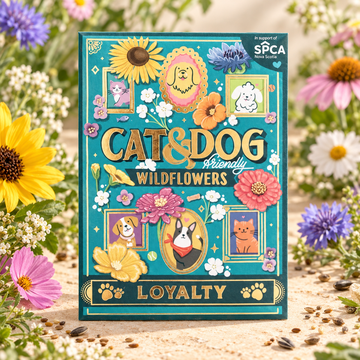 Cat & Dog friendly "Loyalty" wildflower seeds Belle Box