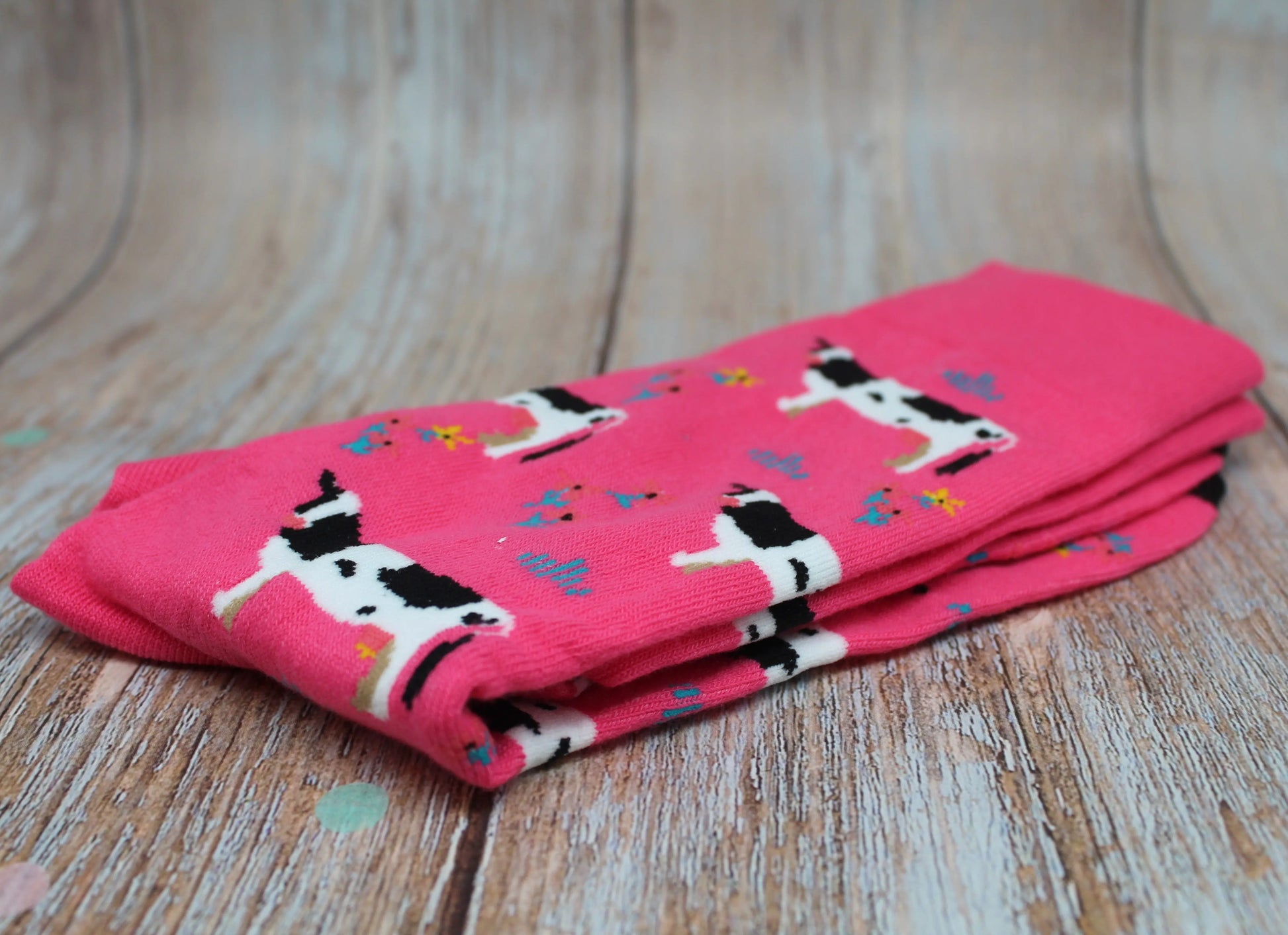 Cow socks - pink Belle Box