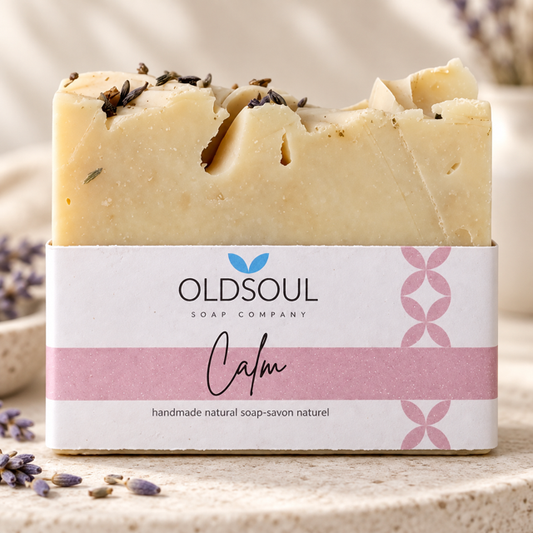 "Calm" handmade luxury soap by The Old Soul Soap Co Old Soul Soap Company Inc