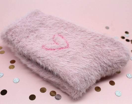 Luxury fluffy pink socks Belle Box
