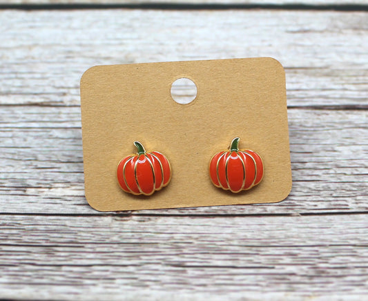 Pumpkin earrings Belle Box