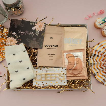 Happy Birthday Girl (5 items) - gold