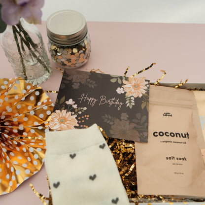 Happy Birthday Girl (5 items) - gold