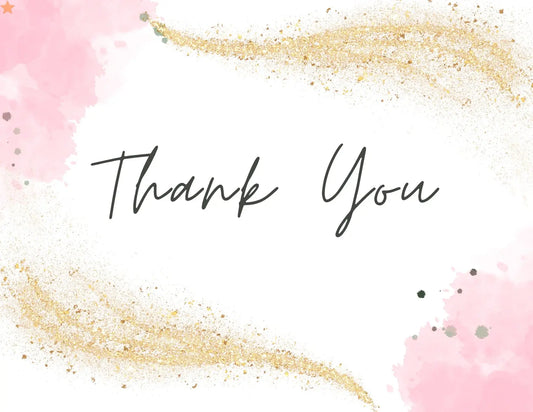 Thank you card - pink My Store