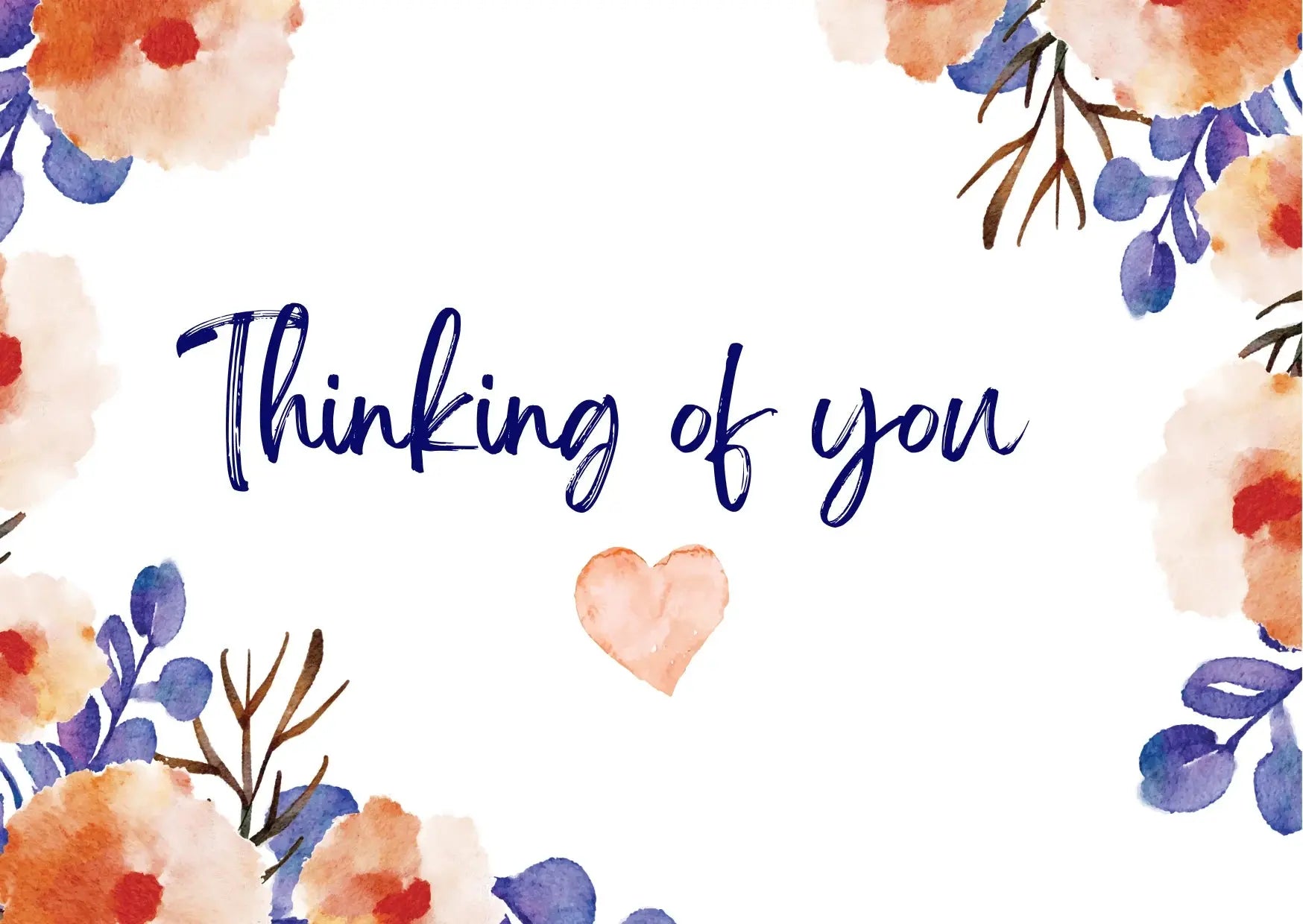 "Thinking of you" card - purple My Store