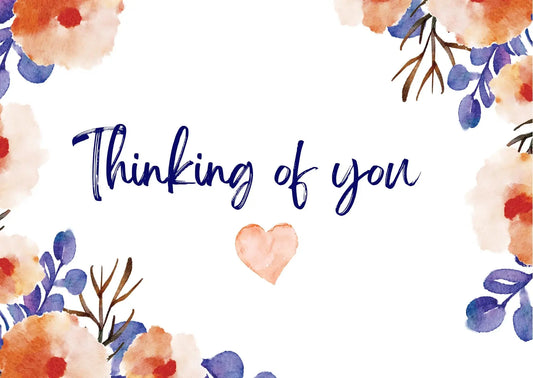 "Thinking of you" card - purple My Store