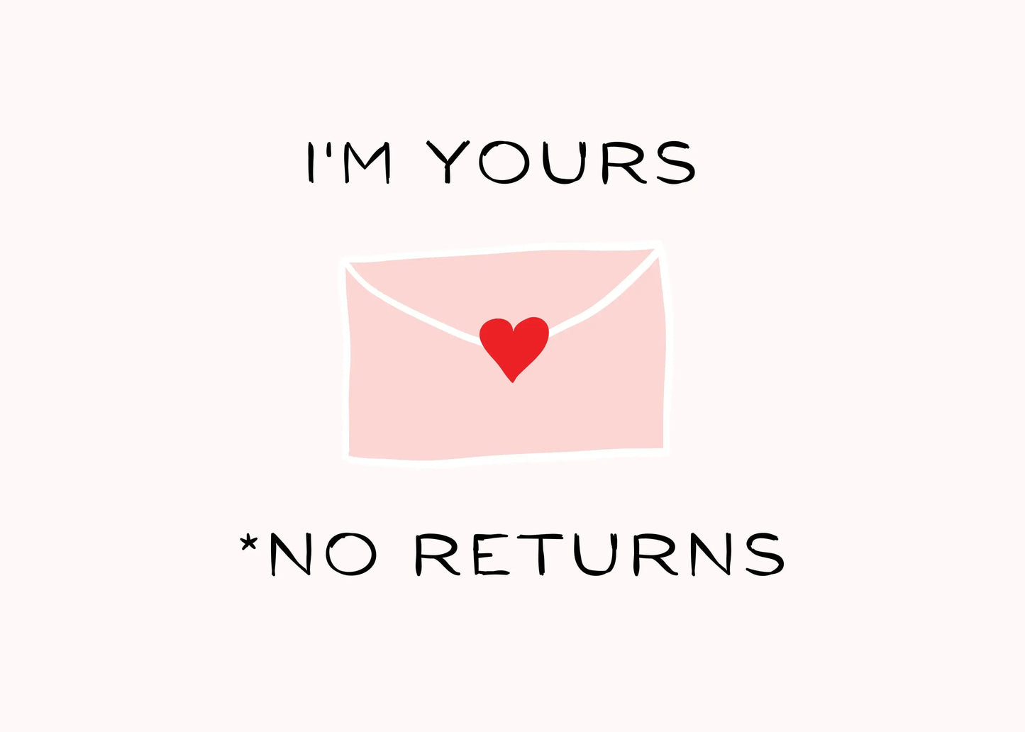 "I'm Yours" Valentines card My Store