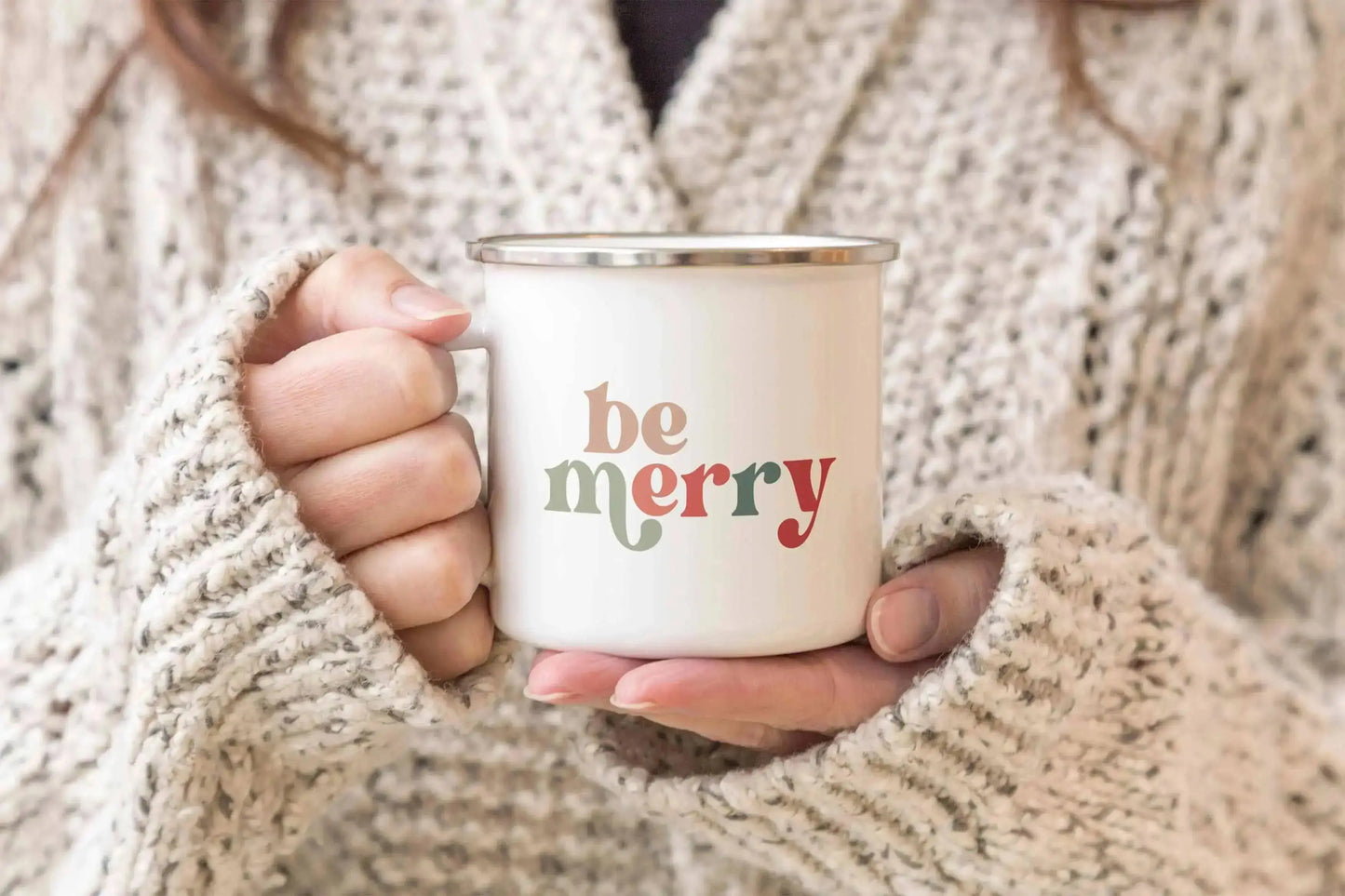 Be Merry Enamel Mug Creativien Studio