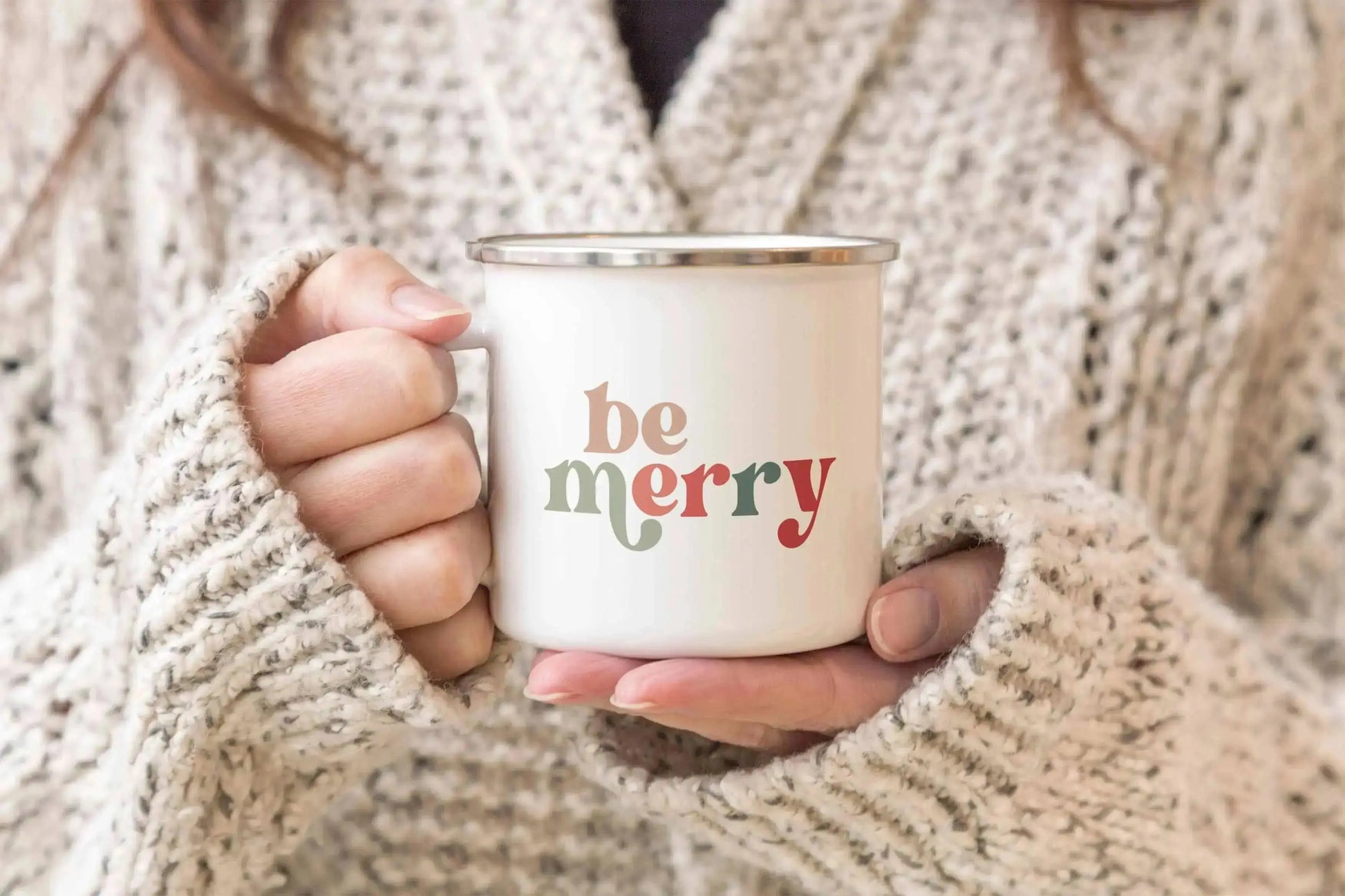 Be Merry Enamel Mug Creativien Studio