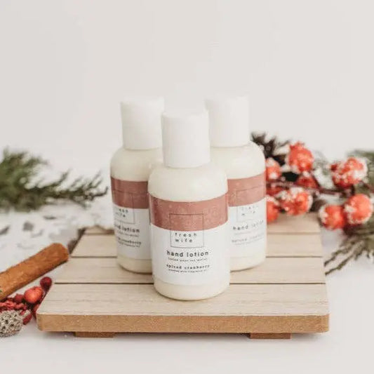 Spiced Cranberry Hand Lotion - Mini The Fresh Wife Soap Company