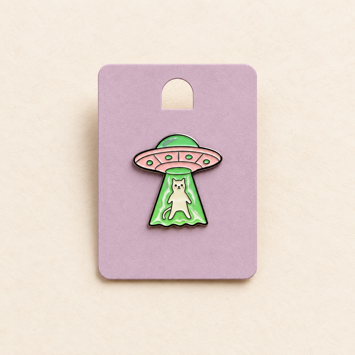 Alien cat pin Belle Box