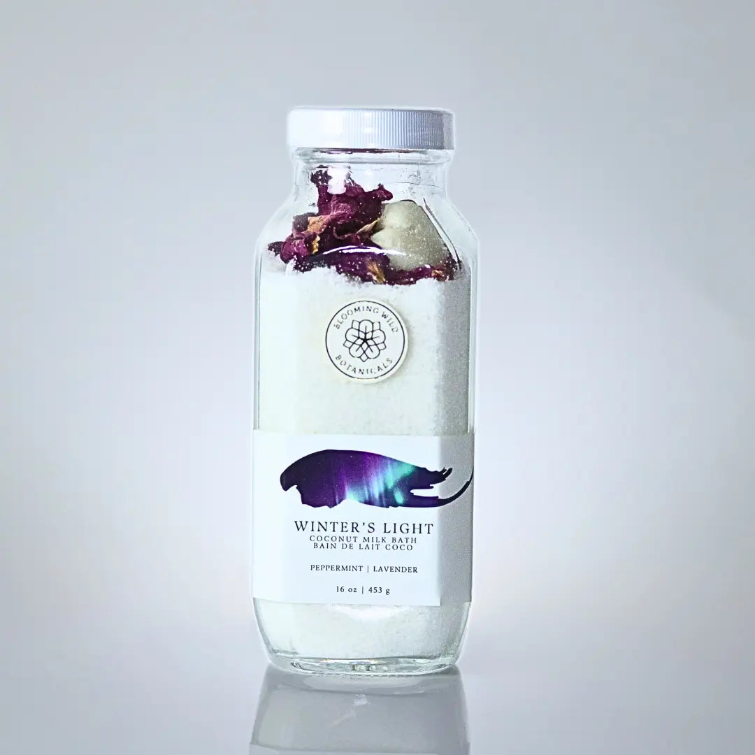 Winter's Light Epsom Salt Soak Bottle | Eucalyptus Mint Blooming Wild Botanicals