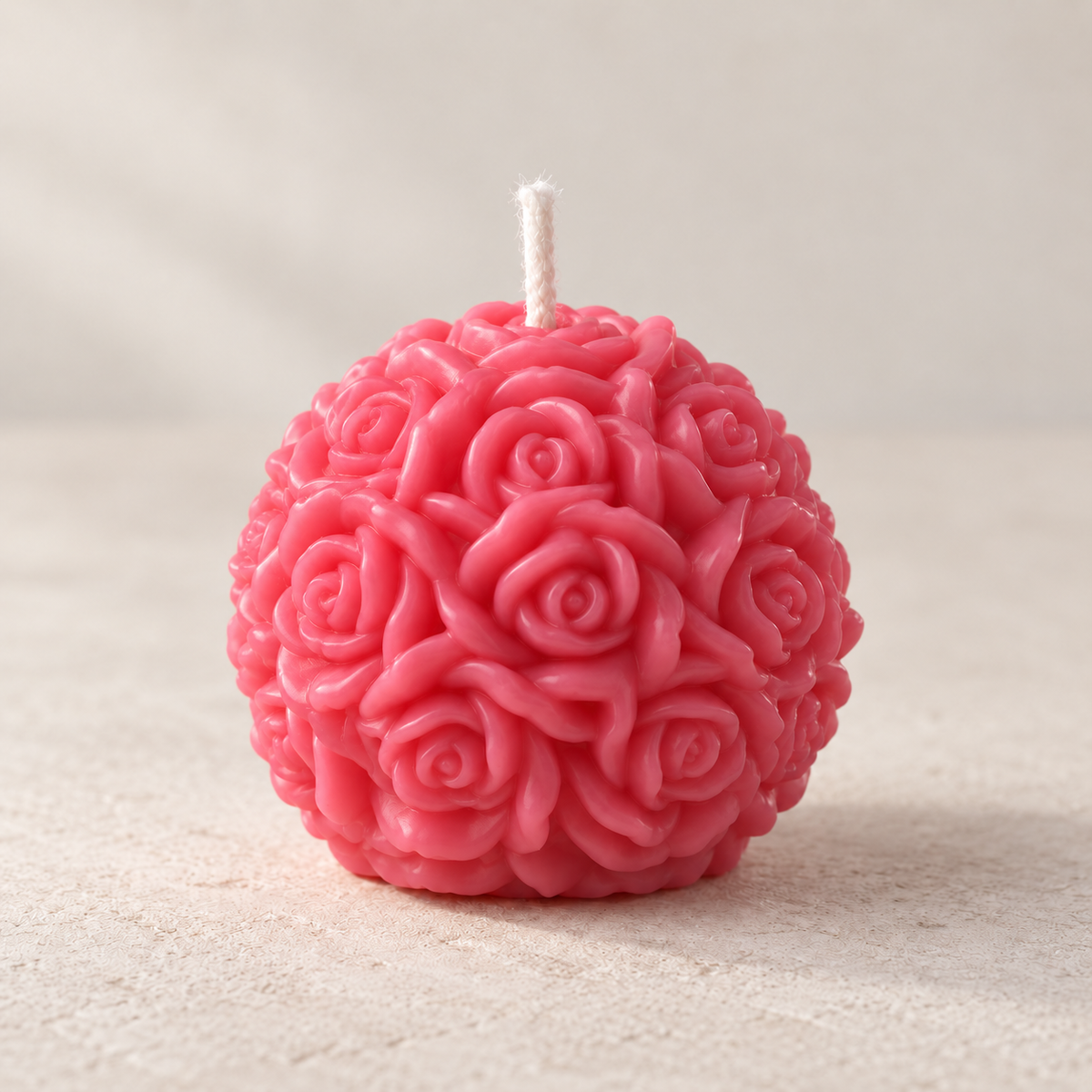 Mini soy wax candle - pink, vanilla scent Belle Box